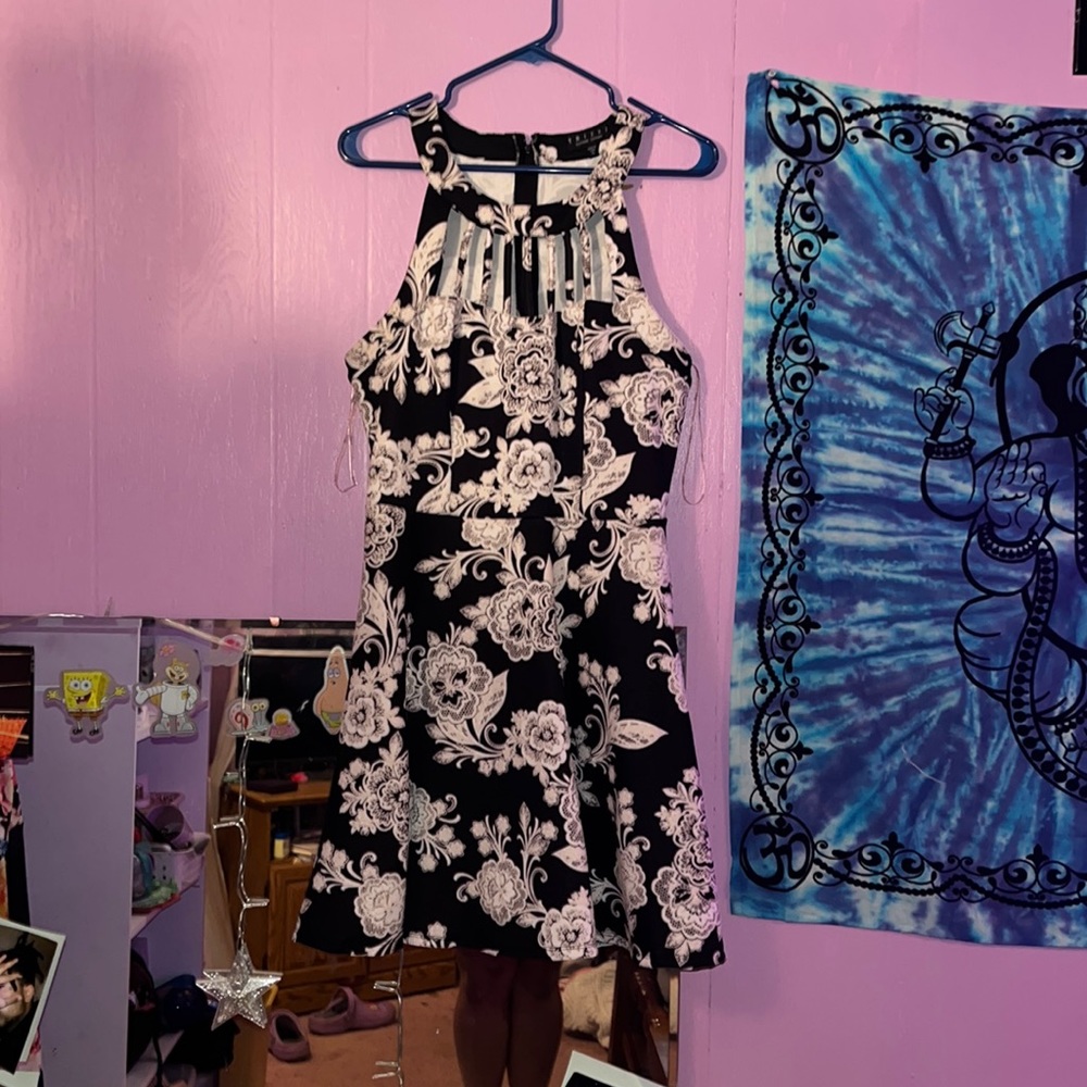 Black and white dress